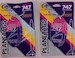 Keychain made of real aircraft skin: Boeing 747 Thai Airways HS-TGM Combo Purple/Magenta