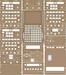 B747 Full pedestal panels kit.