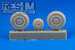 Mikoyan MiG21 late wheel set