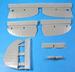 Lavochkin LA5 corrected Control surfaces, oil Cooler and Bomb rack Fairings (Zvezda)