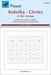 Universal self adhesive masking tape: Circles 9,0 - 9,5mm