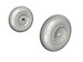P51D Mustang wheels with diamond and hole tread pattern (Revell)