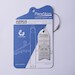 Keychain made of real aircraft skin: Airbus A320-200 XY-AGL Raw Aluminium