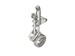 P51D Mustang Thail wheel with strengthened leg (Revell)