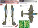Gloster Meteor F MK1 Camouflage Painting Mask