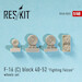 F16C Fighting Falcon Block 40-52 Wheels set