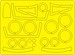F101A/C Voodoo Airbrush Masks - BASIC - (Kitty Hawk)