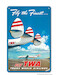 Fly the Finest - Fly TWA (Trans World Airlines) - Super Lockheed Constellation (Connie) Vintage metal poster