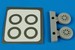 F6F Hellcat Wheels and paint mask Type A