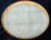 Large oval concrete aircraft display base