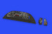 Boeing B17G Flying Fortress Löök Instrument Panel and seatbelts (Hong Kong Models)