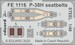 Detailset Lockheed P-38H Lightning Seatbelts (Tamiya)