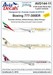Bpoeing 777-300ER (Emirates, Etihad, Qatar - 3 sheets! + mask)
