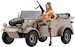 Pkw. K1 Kübelwagen Type 82 (Baloon Tires) with Blond girl figure