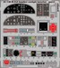 Detailset B25KJ Mitchell Bomber Cockpit Interior Self Adhesive (HK Models)