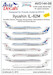 Ilyushin IL62M (Various Russian operators - 2 sheets + mask)