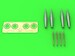 Hawker Typhoon MK1B Early type Cannons with uncovered Barrels (4x)