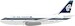 Boeing 737-200 Air New Zealand ZK-NAF with stand
