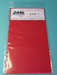 Colour Plastic sheet 180x100mm - Red 1,0mm thick (2x)