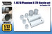 F4C/D Phantom II J79 Nozzle set (Tamiya)