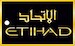 Bagagetag with Etihad on one side and writable backside, including metal wire