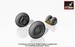 Suchoi Su27K/Su33 Wheel set with weighted tires