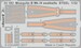 Detailset Mosquito B MKIX Seatbelts - steel- (HK models)
