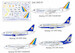 Boeing 737-200/300/400 (Pluna, TransBrazil, Varig, Pluna)