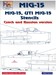 Mikoyan Mig15 Stencils, Russian/Czech