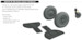 Messerschmitt Bf108 Wheels Spoked (Eduard)