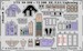 Detailset English Electric Lightning F2A Interior Self Adhesive (Airfix)