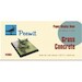 Paper display base 10,3x10,3 cm (Grass-Concrete)