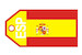 Spain Flag bag tag