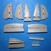 Reggiane Re2002 Corrected Spine and control surfaces (Italeri)