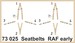 Detailset Seatbelts RAF early SUPER (2x0
