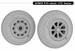 P51 Mustang wheels (Tamiya)