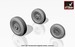 F105 Thunderchief Wheels - weighted