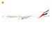 Boeing 777-300ER Emirates A6-END flaps down