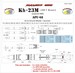 Kh23M Missiles (AS7 Kerry) Air to ground Missiles + APU-68 Launchers (2 pcs)