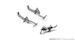 North American P51D Mustang Landing gear legs