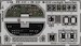 Detailset Consolidated B24J Liberator Cockpit interior self adhesive (Revell/Monogram)