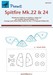 Spitfire Mk22 & 24 canopy masking (Special Hobby)