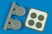 Focke Wulf FW189-1/2 Uhu wheel and Paint mask (Great Wall)