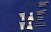 Messerschmitt BF110C-7 Gun Barrels and drums 4x (Dragon)