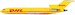 Boeing 727-200 DHL VH-DHE With Stand