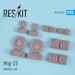 Mikoyan MiG25 Foxbat wheel set