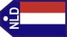Netherlands flag baggage tag