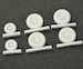 Lockheed L1049 / EC121/ WV-2 Constellation Corrected Wheels (Heller)