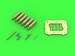 Curtiss P40E - N - details set - Browning .50 blast tubes, gunsight and Pitot Tube