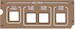B747 Ground proximity warning system panel.